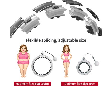 Opony Smart Hula Hoop z licznikiem i piłką grawitacyjną - 4