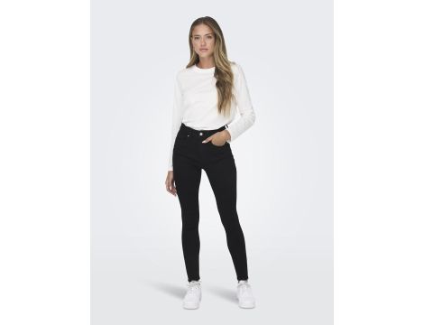 Spodnie jeansowe streczowe Kobiety 28W / 30L czarny - 5