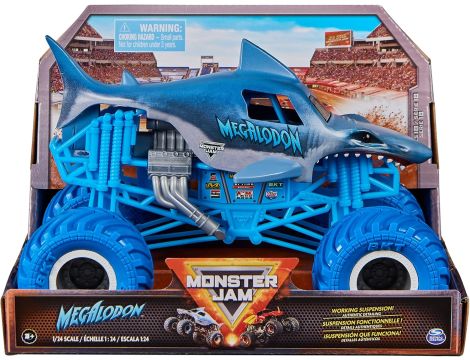 Pojazd terenowy Spin Master Monster Jam Megalodon niebieski - 3