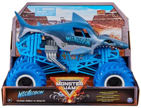Pojazd terenowy Spin Master Monster Jam Megalodon niebieski