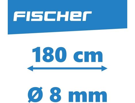 Fischer Zamek spiralny długość 180 cm średnica 8 mm 180 czarny - 5