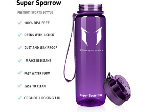Sportowa butelka wody Super Sparrow - 1000 ml - 3