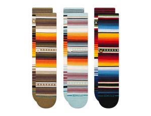 Stance Curren 3 pary skarpet w paski