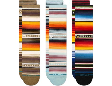 Stance Curren 3 pary skarpet w paski - 2