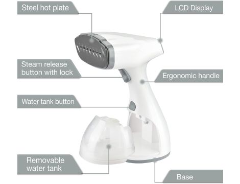 Steamer do ubrań LEBENLANG LBD528 1500 W - 4