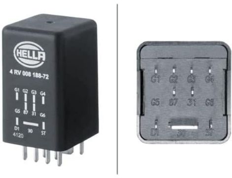 Sterownik, czas żarzenia Hella 4RV 008 188-721 - 2