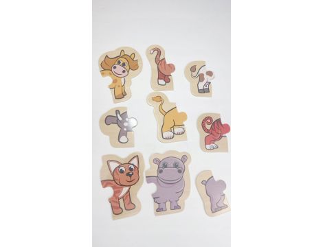 Drewniana układanka puzzle zwięrzęta Eichhorn 15 elementów 50A371 - 4