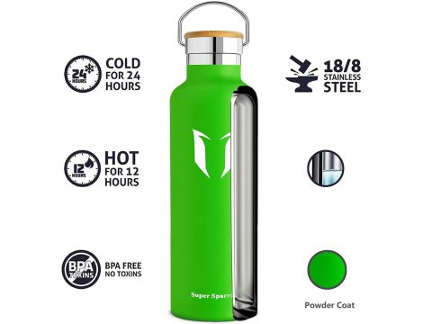 Butelka na wodę stal nierdzewna 0.5 l Super Sparrow - 4
