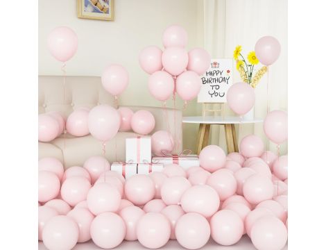 Balon lateksowy gigant 45 cm pastelowy różowy 50 sztuk BABY SHOWER roczek