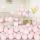 Balon lateksowy gigant 45 cm pastelowy różowy 50 sztuk BABY SHOWER roczek