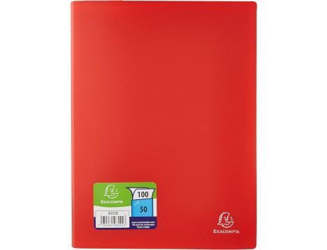 Album ofertowy z 50 przezroczystymi koszulkami A4 CZERWONY - 4