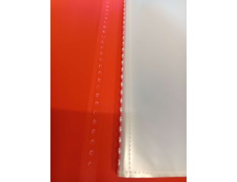 Album ofertowy z 50 przezroczystymi koszulkami A4 CZERWONY - 3