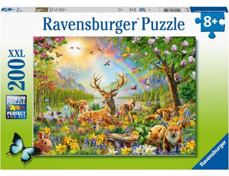 Puzzle 200 XXL dla dzieci Leśne zwierze 13352 8+ Ravensburger - 2