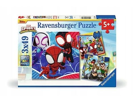 RAVENSBURGER PUZZLE SPIDEY'S ADVENTURES 3X49P (PUZZLE) - 2