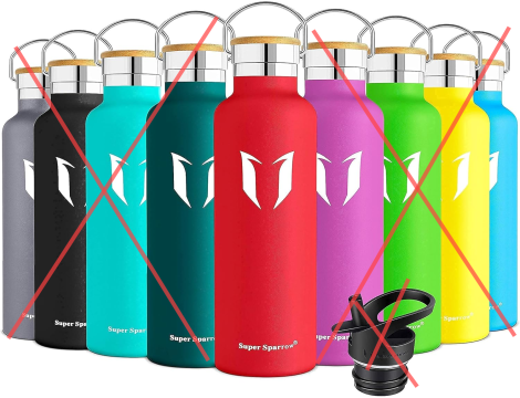 Butelka Super Sparrow 350 ml czerwony