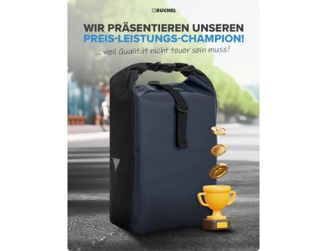 BÜCHEL Torba rowerowa na bagażnik I w 100% wodoszczelna - 4