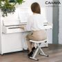 CAHAYA CY0257-1 składany stołek krzesło do keyboardu regulowany biały - 9