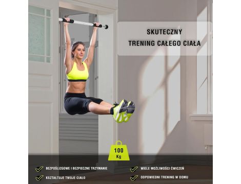 Drążek Rozporowy Ultrasport Do Podciągania Do Ćwiczeń Regulowany 66-93 cm - 3