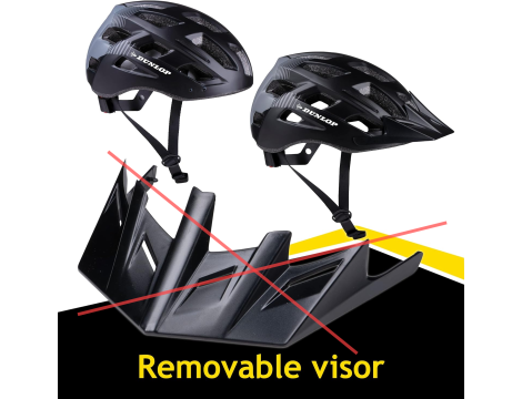 Dunlop kask rowerowy M NOWY czarny - 7