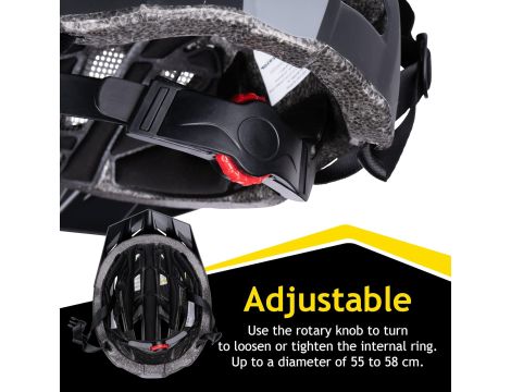 Dunlop kask rowerowy M NOWY czarny - 5
