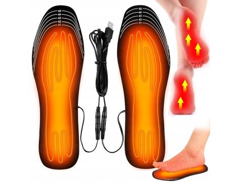 USB PODGRZEWANE WKŁADKI DO BUTÓW 35-40 OGRZEWACZE DO STÓP NA ZIME - 2