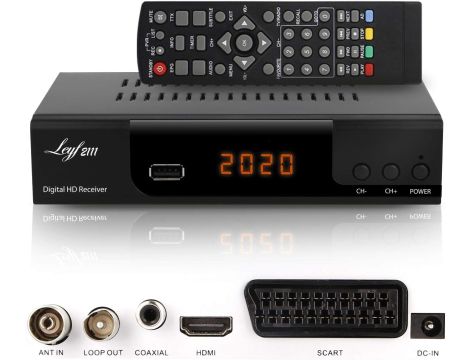 DVBT2 i DVBC2 Combo dekoder tuner do telewizora HDMI Leyf 2111 - 3