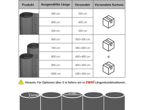 Ekran prywatno ci Pvc Ribelli(R) - 6