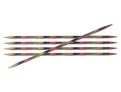 Druty KNITPRO drewniane skarpetkowe -15cm - 4,00mm