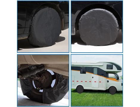 ETOPARS 4 szt. pokrowce na opony o średnicy od 45 cm do 53 cm - 4