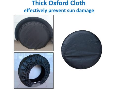 ETOPARS 4 szt. pokrowce na opony o średnicy od 45 cm do 53 cm - 3