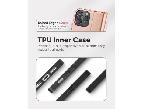 Etui na iPhone'a 14 Pro, wysokiej jakości skóra PU iPhone 14 Pro 5G - 5