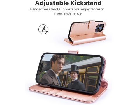 Etui na iPhone'a 14 Pro, wysokiej jakości skóra PU iPhone 14 Pro 5G - 4