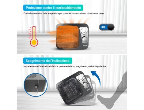 EXTRASTAR Pionowe ogrzewanie ceramiczne z regulacją zimna - 6