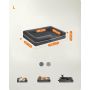 Feandrea legowisko ortopedyczne dla psa odcienie szarości 106 cm x 80 cm - 4