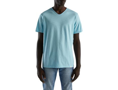 T-shirt Jasny turkus S - 5