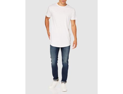 KOSZULKA T-SHIRT Z BAWEŁNY BAWEŁNIANA BIAŁA GŁADKA XXL - 3