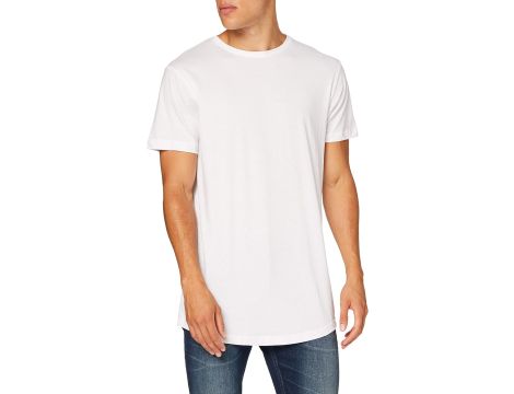 KOSZULKA T-SHIRT Z BAWEŁNY BAWEŁNIANA BIAŁA GŁADKA XXL - 2