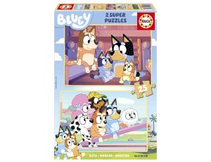 Educa Puzzle 2 x 25 el. Blue (drewniane) - image 2
