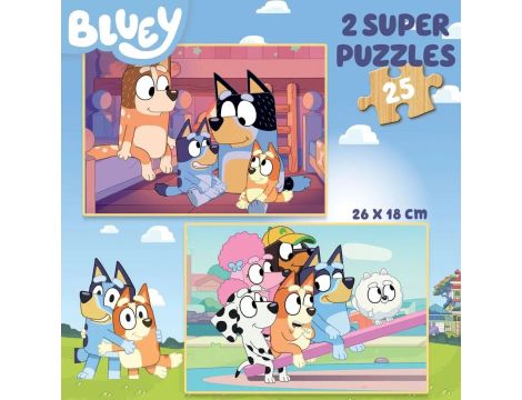 Educa Puzzle 2 x 25 el. Blue (drewniane) - 3