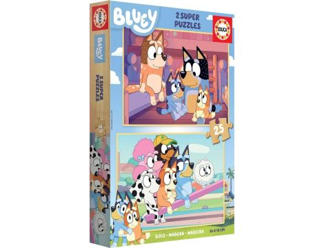 Educa Puzzle 2 x 25 el. Blue (drewniane) - 4