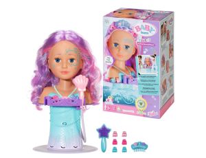BABY born Sister Styling Mermaid Head Bath doll Wielobarwny