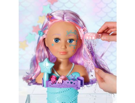 BABY born Sister Styling Mermaid Head Bath doll Wielobarwny - 4