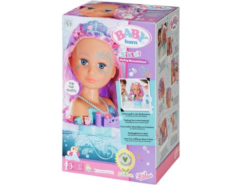 BABY born Sister Styling Mermaid Head Bath doll Wielobarwny - 9