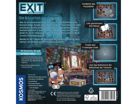 Puzzle 500 EXIT Das Puzzle, Die Bibliothek der Träume - 3
