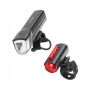 ZESTAW LAMPEK ROWEROWYCH LED Oświetlenie rowerowe FISCHER 50363 USB - 3