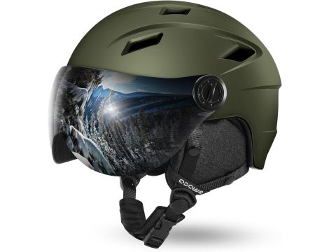 Odoland Kask narciarski dla dorosłych z wizjerem rozmiar S 54-56cm - 2