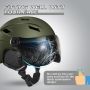 Odoland Kask narciarski dla dorosłych z wizjerem rozmiar S 54-56cm - 8