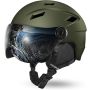 Odoland Kask narciarski dla dorosłych z wizjerem rozmiar S 54-56cm - 3