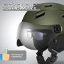 Odoland Kask narciarski dla dorosłych z wizjerem rozmiar S 54-56cm - 6