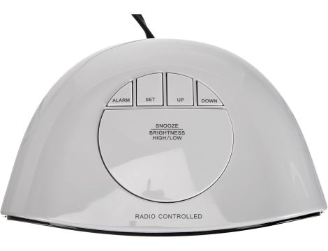 Zegar budzik Dostmann biały 17cm - 3